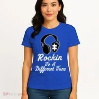 Rockin' To A Different Tune Autism Women's T-Shirt thumb 4