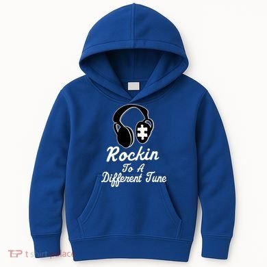 Rockin' To A Different Tune Autism Kids Hoodie
