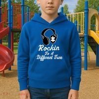 Rockin' To A Different Tune Autism Kids Hoodie thumb 2
