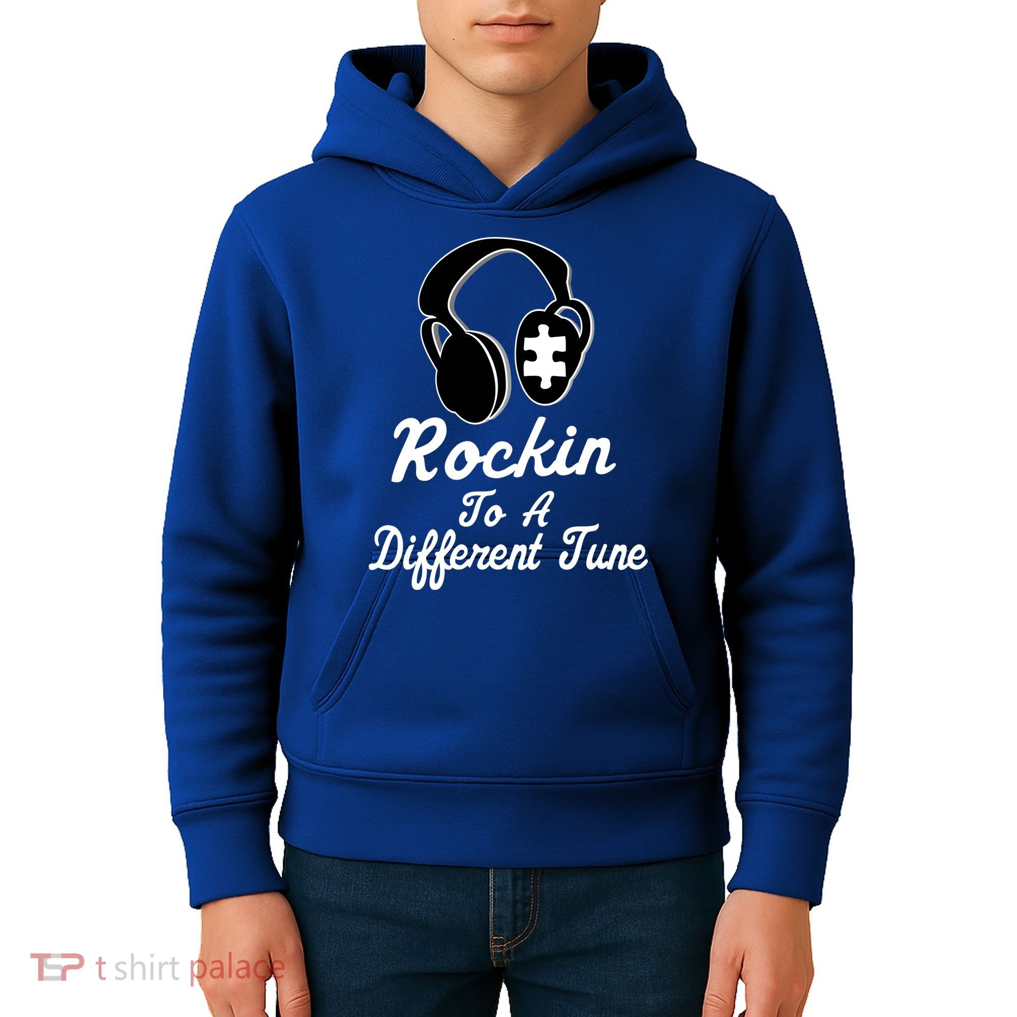 Rockin' To A Different Tune Autism Kids Hoodie