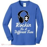 Rockin' To A Different Tune Autism Kids Long Sleeve Shirt thumb 0