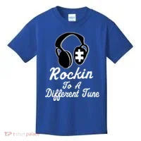 Rockin' To A Different Tune Autism Kids T-Shirt thumb 0
