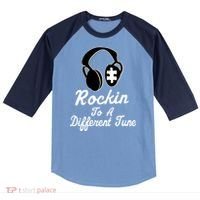 Rockin' To A Different Tune Autism Raglan Baseball Sleeve Shirt thumb 0