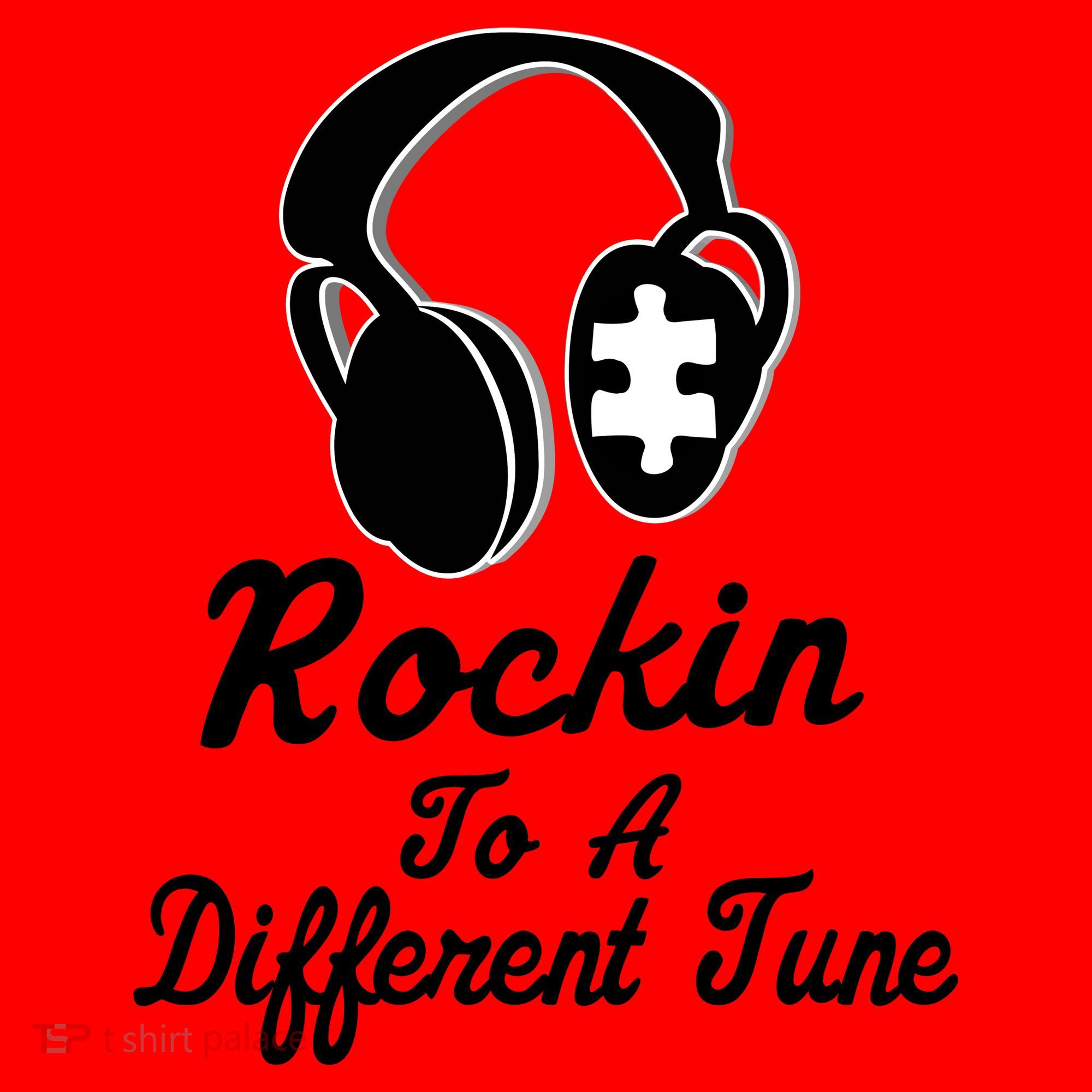 Rockin' To A Different Tune Autism Santa Hat