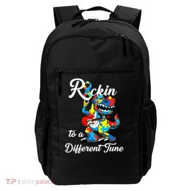 Rockin To A Different Tune Autism Dinosaur Backpack