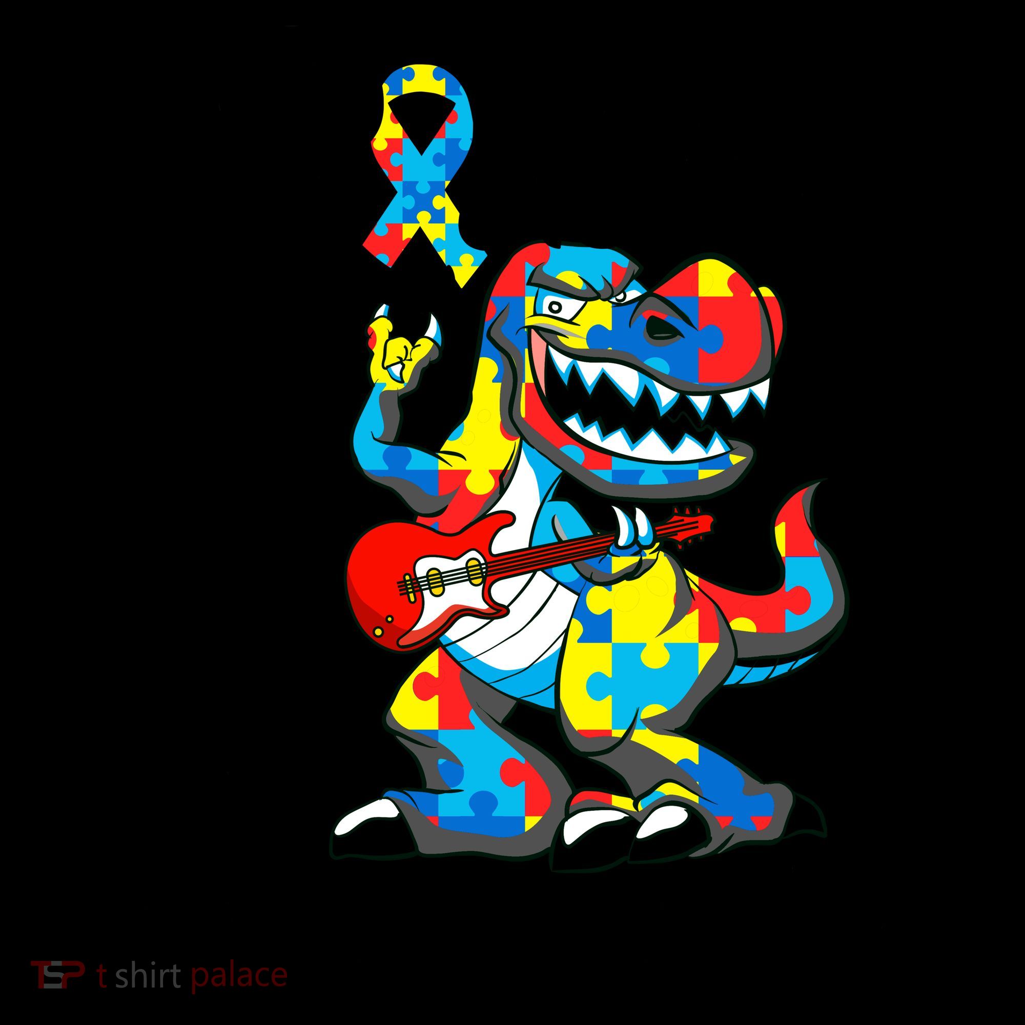 Rockin To A Different Tune Autism Dinosaur Coffee Mug