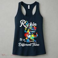 Rockin To A Different Tune Autism Dinosaur Women's Tank Top thumb 3