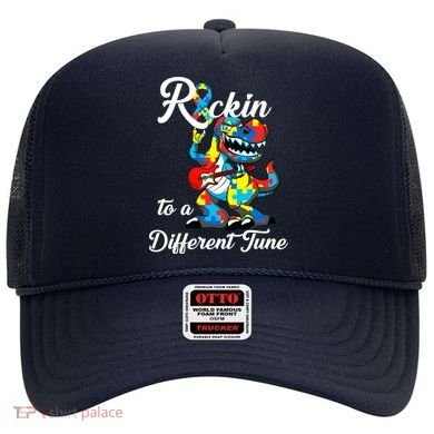 Rockin To A Different Tune Autism Dinosaur Hat