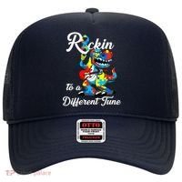 Rockin To A Different Tune Autism Dinosaur Hat thumb 0