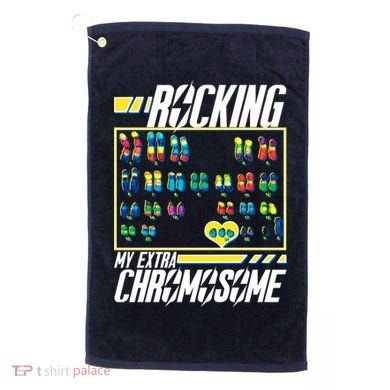 Rocking My Extra Chromosome Golf Towel