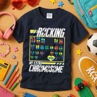 Rocking My Extra Chromosome Kids T-Shirt thumb 3