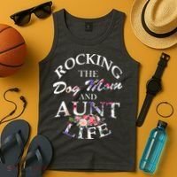 Rocking The Dog Mom And Aunt Life Tank Top thumb 4