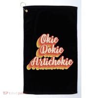 Retro Okie Dokie Artichokie Golf Towel thumb 0