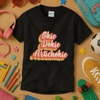 Retro Okie Dokie Artichokie Kids T-Shirt thumb 3