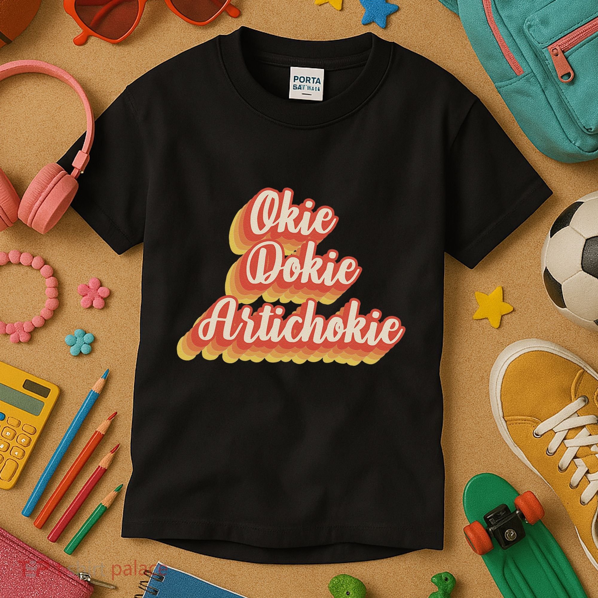 Retro Okie Dokie Artichokie Kids T-Shirt