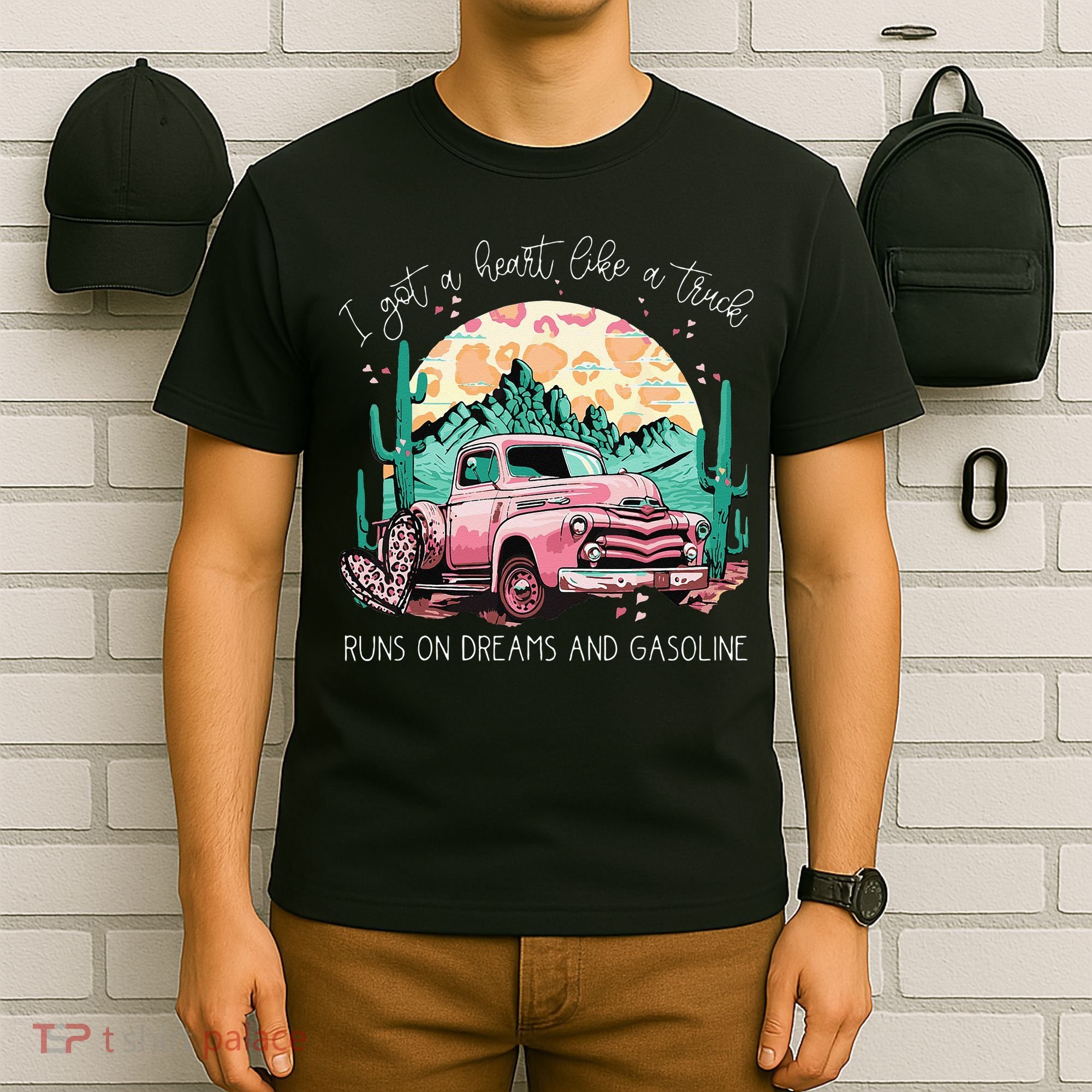 Runs On Dreams And Gasoline I Got A Heart Like A Truck T-Shirt