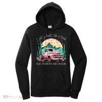 Runs On Dreams And Gasoline I Got A Heart Like A Truck Women's Hoodie thumb 0