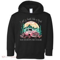 Runs On Dreams And Gasoline I Got A Heart Like A Truck Toddler Hoodie thumb 0