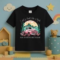 Runs On Dreams And Gasoline I Got A Heart Like A Truck Toddler T-Shirt thumb 3