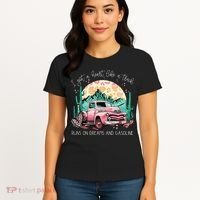 Runs On Dreams And Gasoline I Got A Heart Like A Truck Women's T-Shirt thumb 4