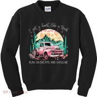 Runs On Dreams And Gasoline I Got A Heart Like A Truck Kids Sweatshirt thumb 0