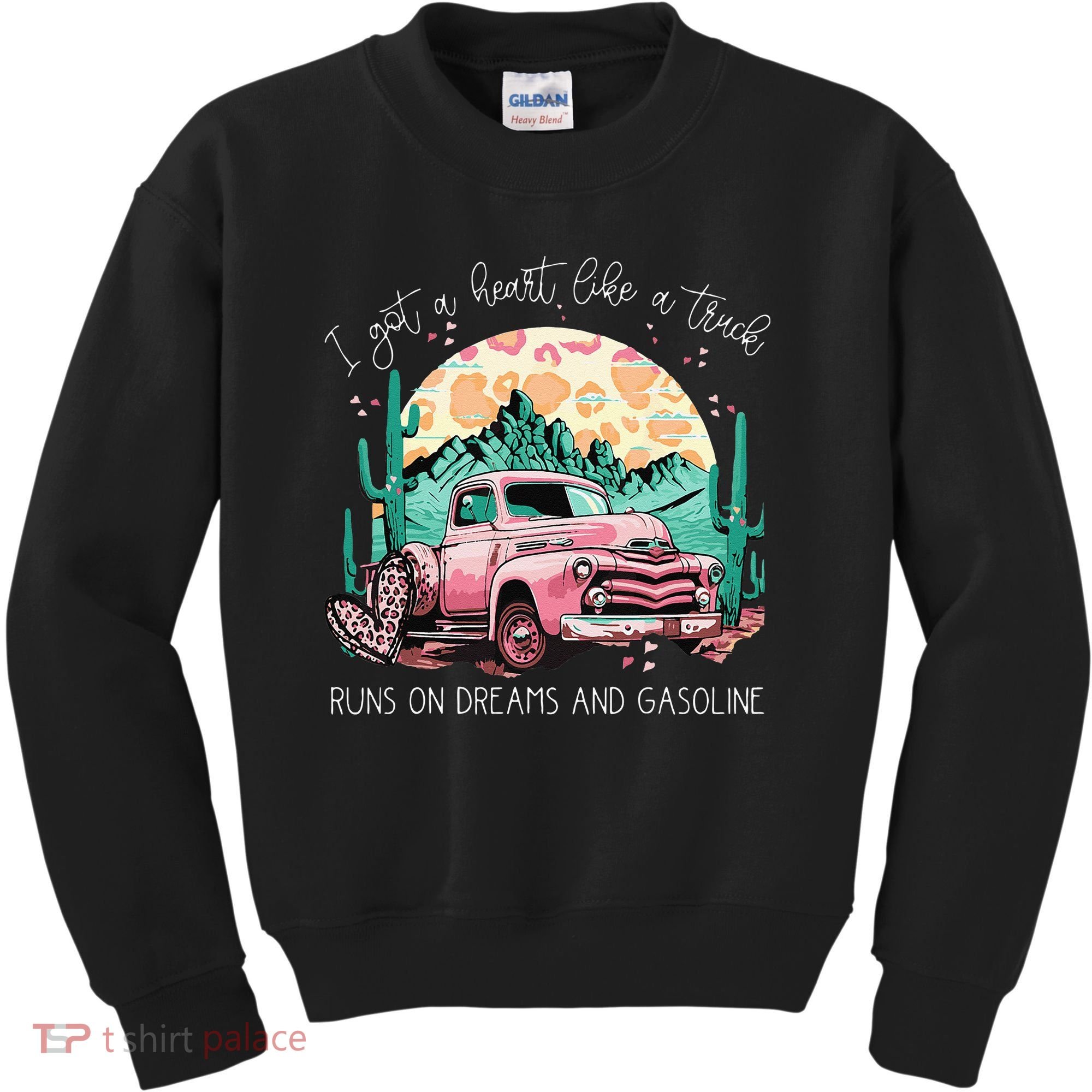 Runs On Dreams And Gasoline I Got A Heart Like A Truck Kids Sweatshirt