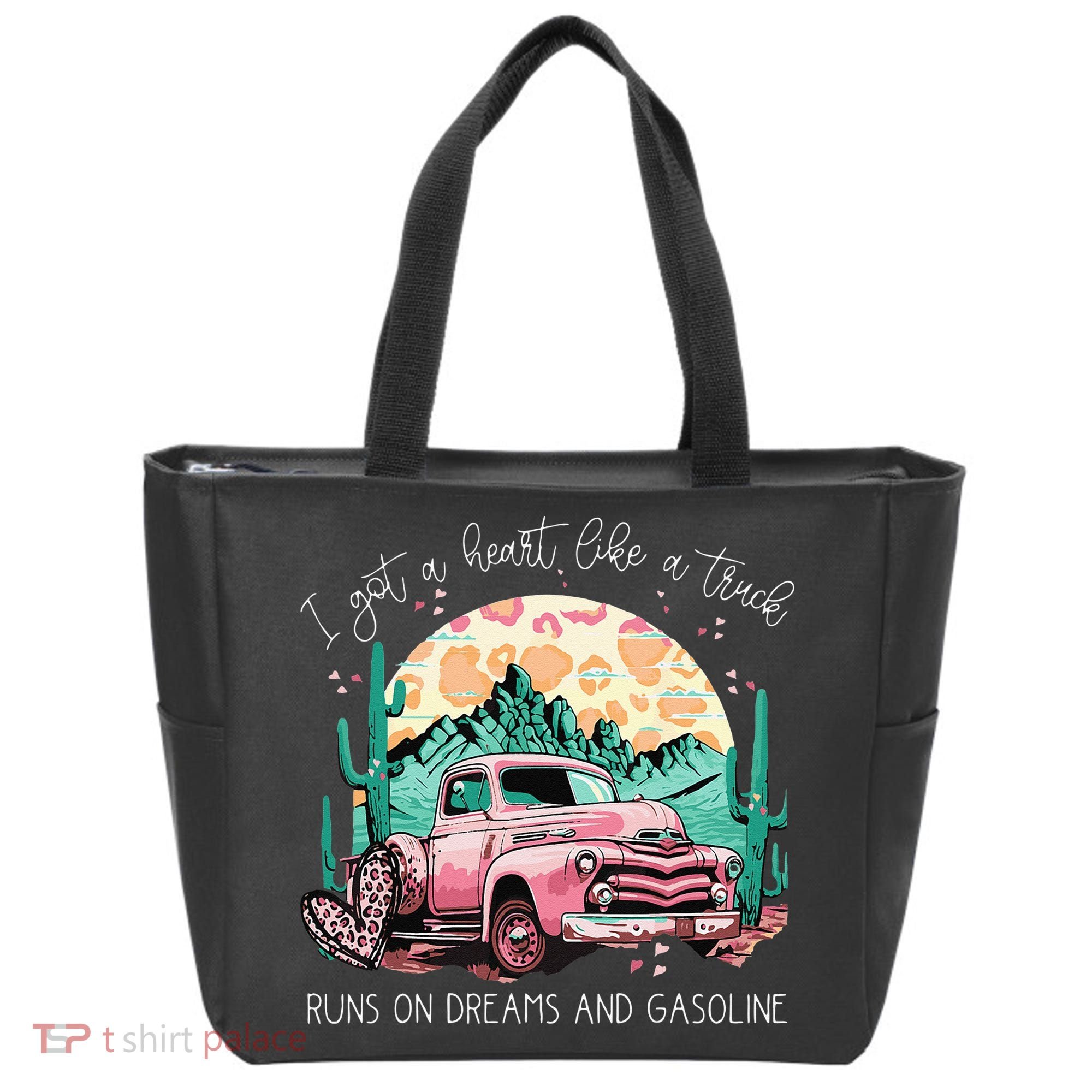 Runs On Dreams And Gasoline I Got A Heart Like A Truck Tote Bag