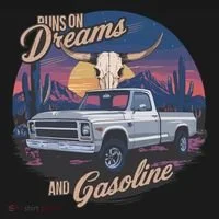 Runs On Dreams And Gasoline Ornament thumb 1