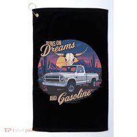 Runs On Dreams And Gasoline Golf Towel thumb 0