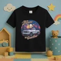Runs On Dreams And Gasoline Toddler T-Shirt thumb 3