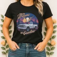 Runs On Dreams And Gasoline Women's T-Shirt thumb 2