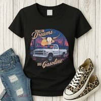 Runs On Dreams And Gasoline Women's T-Shirt thumb 3