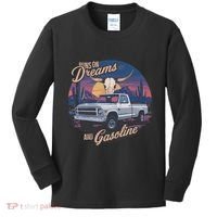 Runs On Dreams And Gasoline Kids Long Sleeve Shirt thumb 0