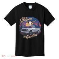 Runs On Dreams And Gasoline Kids T-Shirt thumb 0