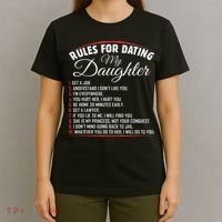 Rules Of Dating My Daughter Funny Dating T-Shirt thumb 4