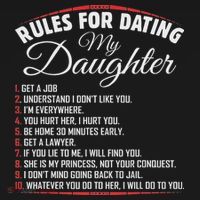 Rules Of Dating My Daughter Funny Dating T-Shirt thumb 7