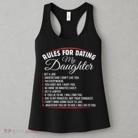 Rules Of Dating My Daughter Funny Dating Women's Tank Top thumb 3