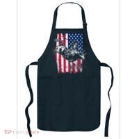 Rodeo Bull Rider American Flag Apron thumb 0