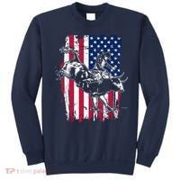 Rodeo Bull Rider American Flag Sweatshirt thumb 0