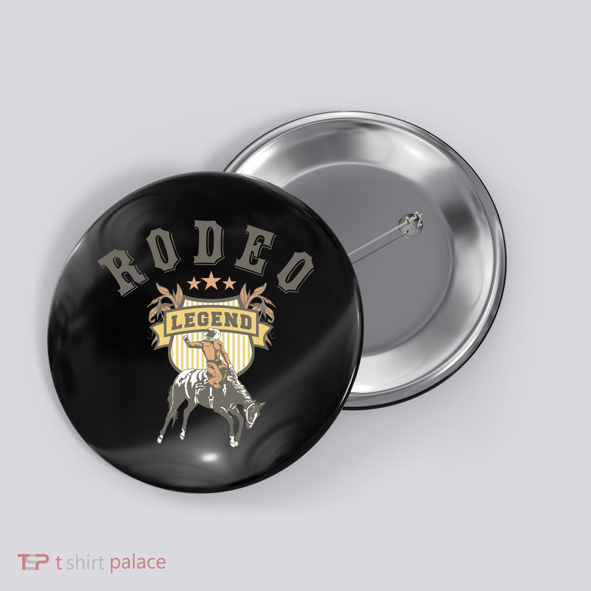 Rodeo Legend Vintage Button