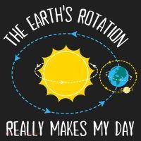 Rotation of Earth Makes My Day Science Teacher Earth Day Golf Towel thumb 3