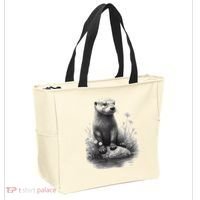 River Otter for Cute Otter Animal Funny Tote Bag thumb 2