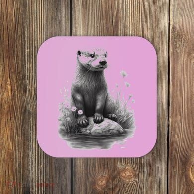 River Otter for Cute Otter Animal Funny Coaster