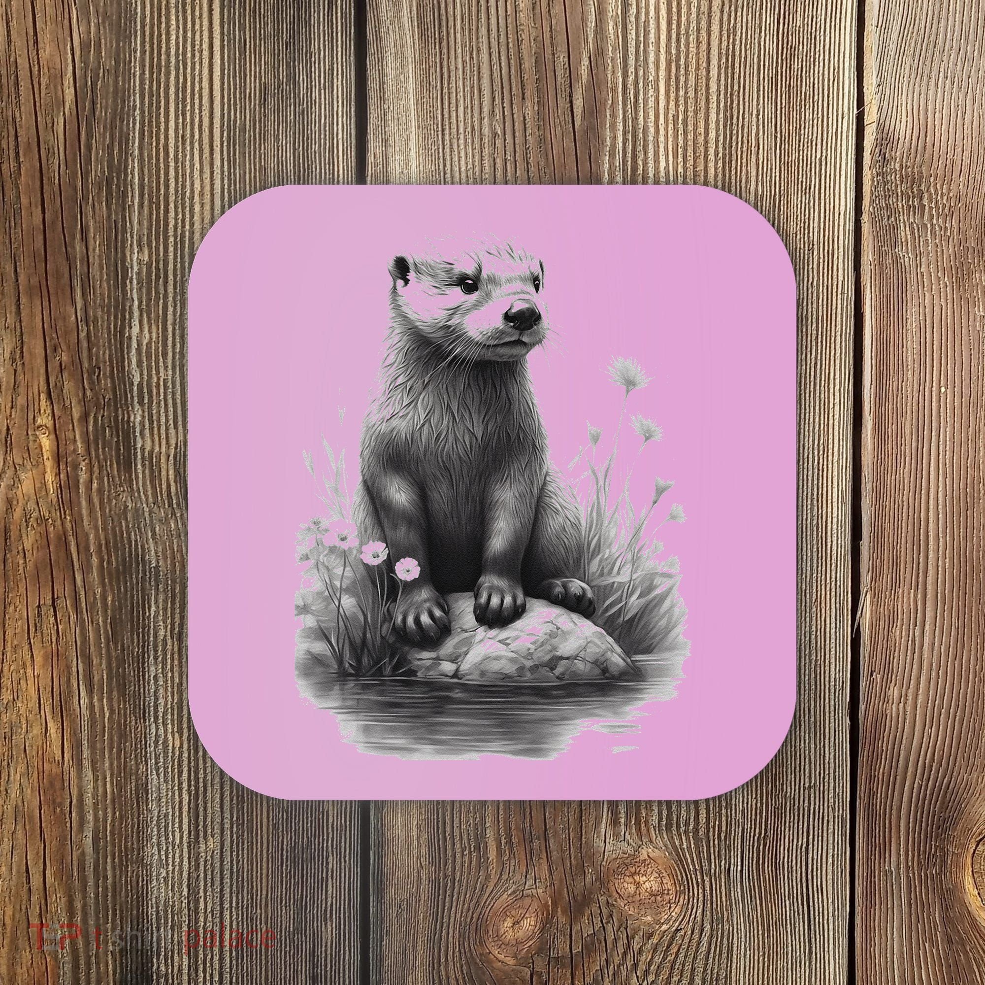 River Otter for Cute Otter Animal Funny Coaster