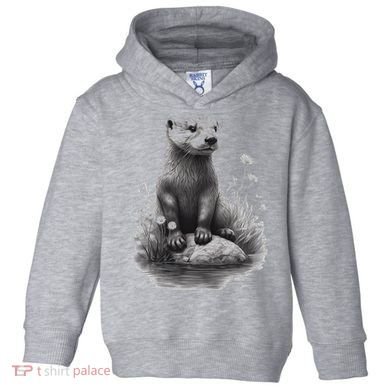 River Otter for Cute Otter Animal Funny Toddler Hoodie