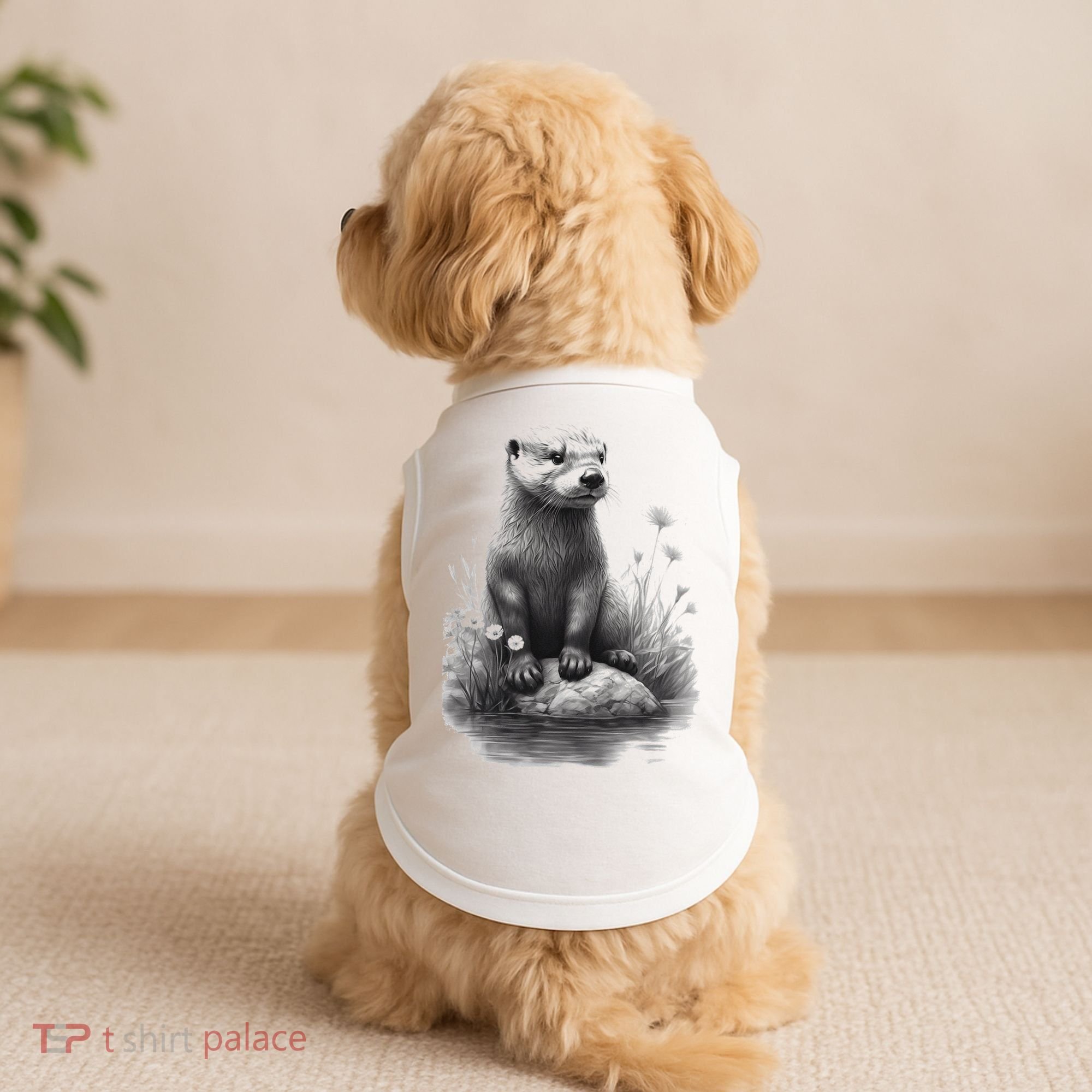 River Otter for Cute Otter Animal Funny Doggie Tank