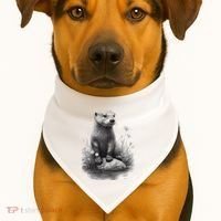 River Otter for Cute Otter Animal Funny USA-Made Doggie Bandana thumb 1