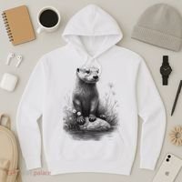 River Otter for Cute Otter Animal Funny Hoodie thumb 3
