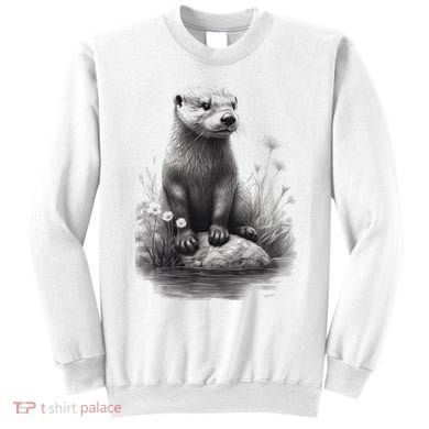 River Otter for Cute Otter Animal Funny Sweatshirt