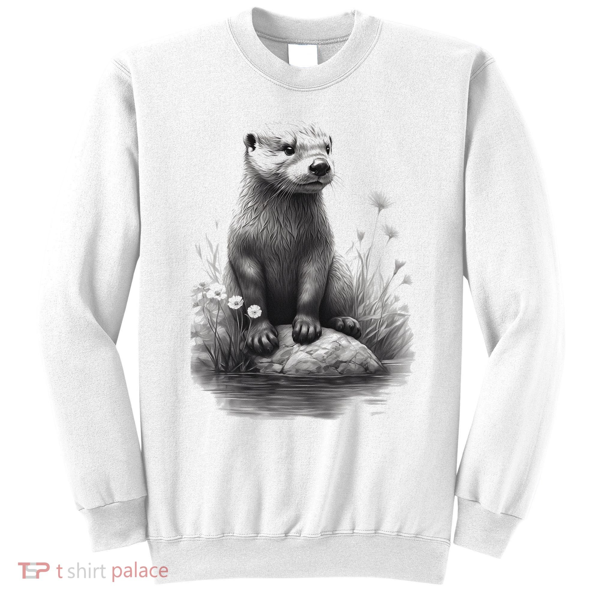 River Otter for Cute Otter Animal Funny Sweatshirt